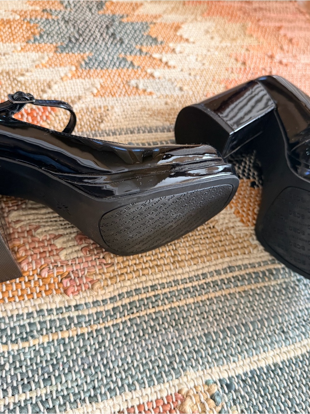 CBG Generation Black Patent Leather Mary Jane Block Heel Pumps – Sz 7.5 - Picture 4 of 6